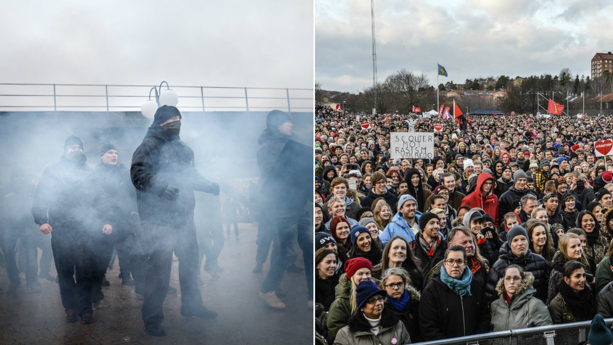 Det är nu ett år sedan demonstrationen hölls i Kärrtorp. 